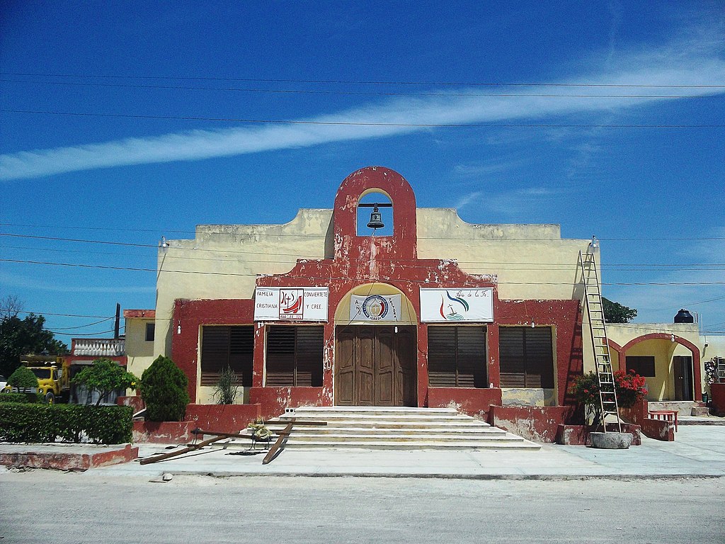 Dzilam town in Yucatan