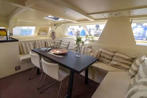 75 sport catamaran indoor seating 