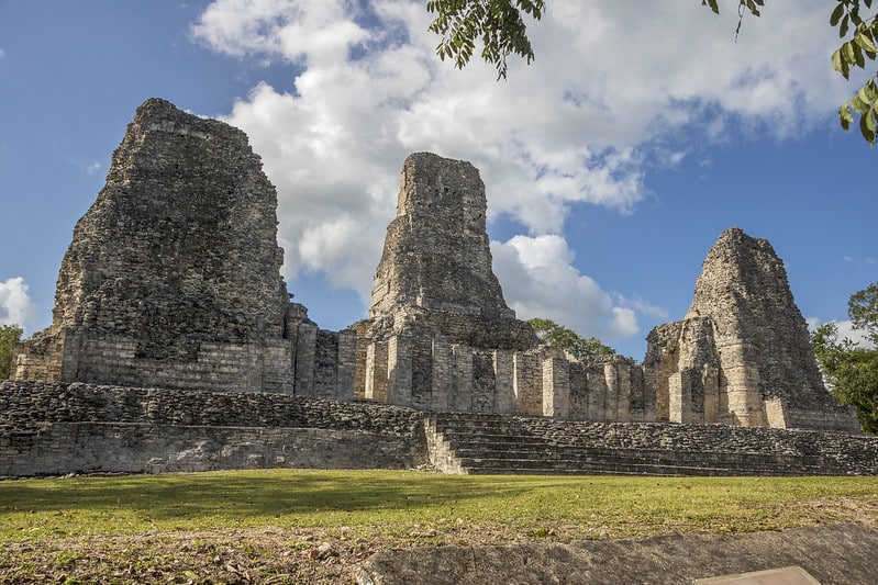 The Xpujil station in the Maya Train route