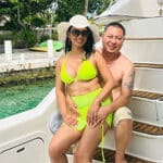 asian couple on yacht