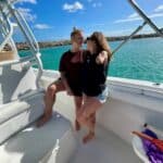 couple on boat tulum