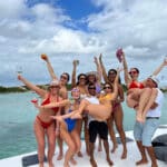 bachelorette girl party on yacht