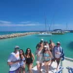 family on catamaran la bocana