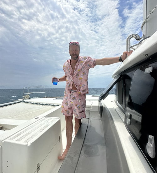 Man on boat