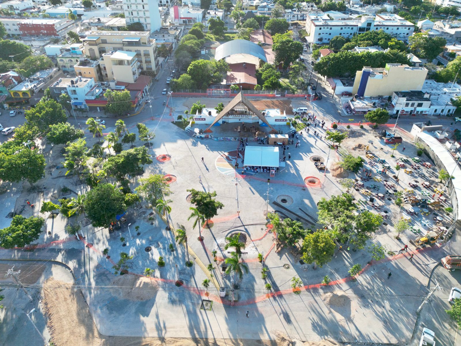 The Palapas Park in Cancun