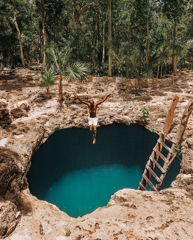 Dare to Jump in the Cenote Calavera