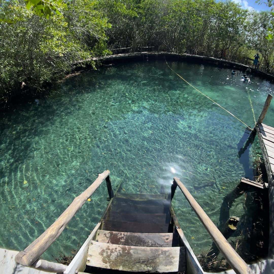 The Hoyo Negro Cenote Near Holbox